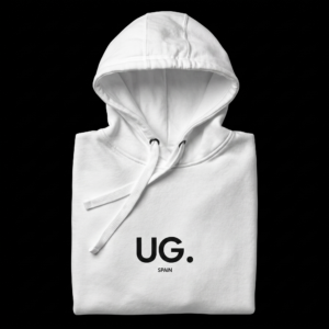 sudadera ug. essential blanca